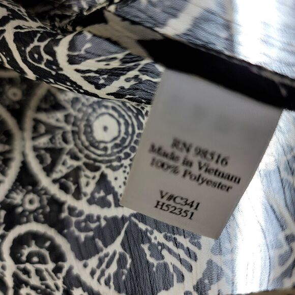 Coldwater creek mixed media kimono top - Picture 3 of 7